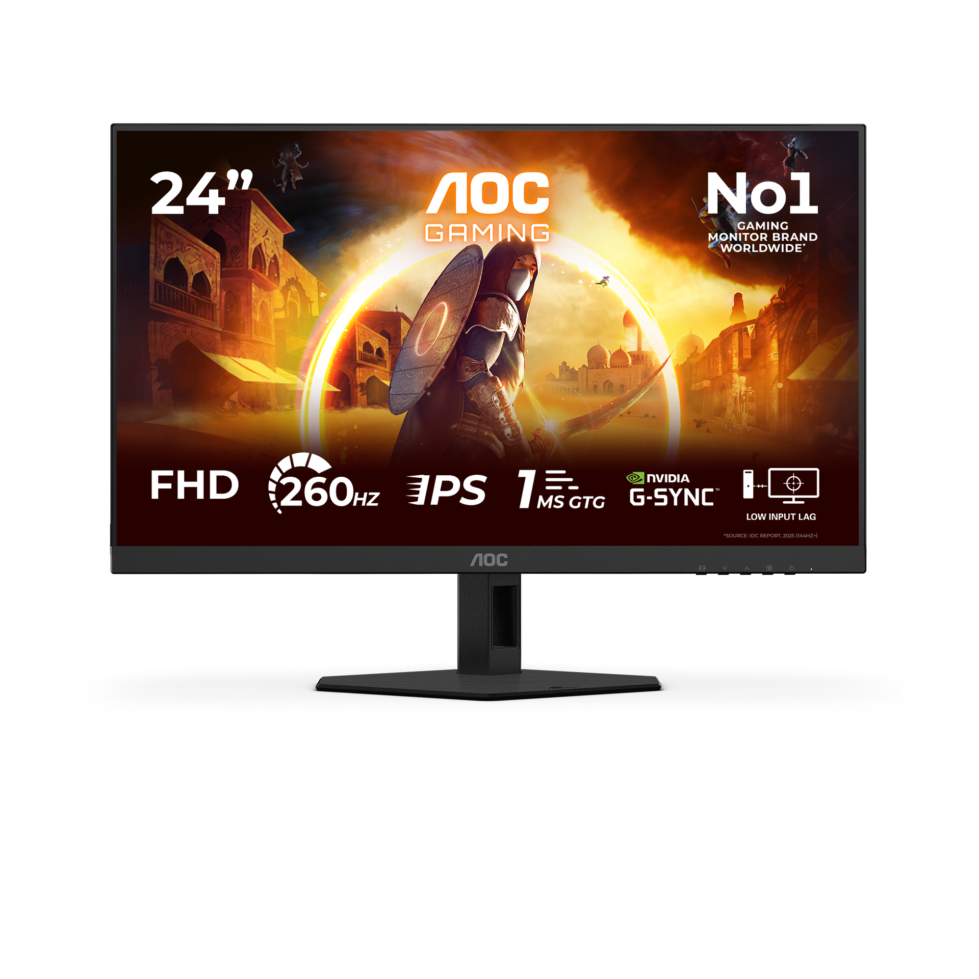 AOC 24G4HRE Monitor 23,8" Fast IPS 200Hz Full HD 1ms Multimediale 2*HDMI/DisplayPort