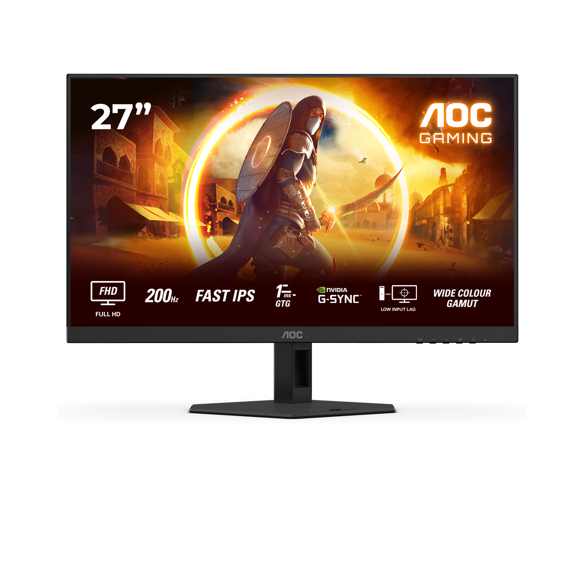 AOC 27G4HRE Monitor 27" Fast IPS 200Hz Full HD 1ms Multimediale 2*HDMI/DisplayPort