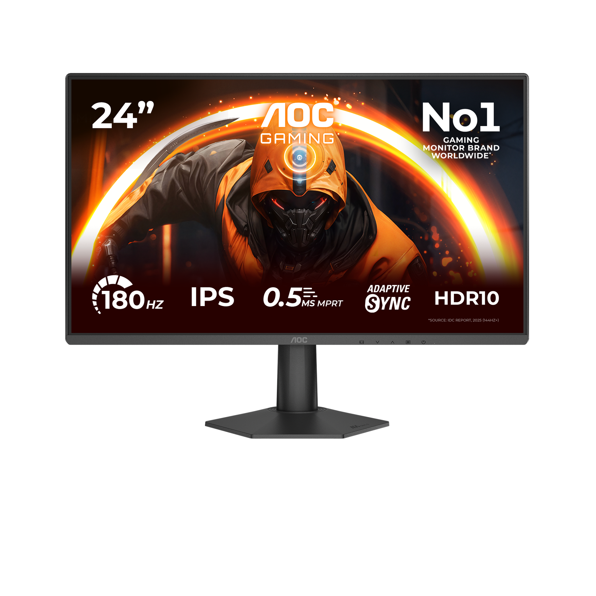 AOC 24G50F Monitor 23.8" IPS 180Hz Full HD 4ms HDMI/DisplayPort